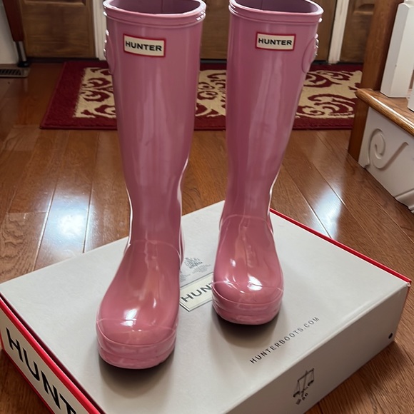 Hunter Kids Gloss Boots - Picture 3 of 7